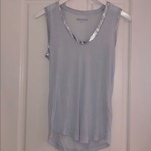 Zadig and Voltaire pale blue tank top